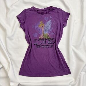Disney Purple Tinker Bell Short Sleeve Tee